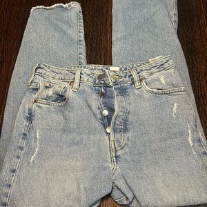 Light Blue Distressed Jeans